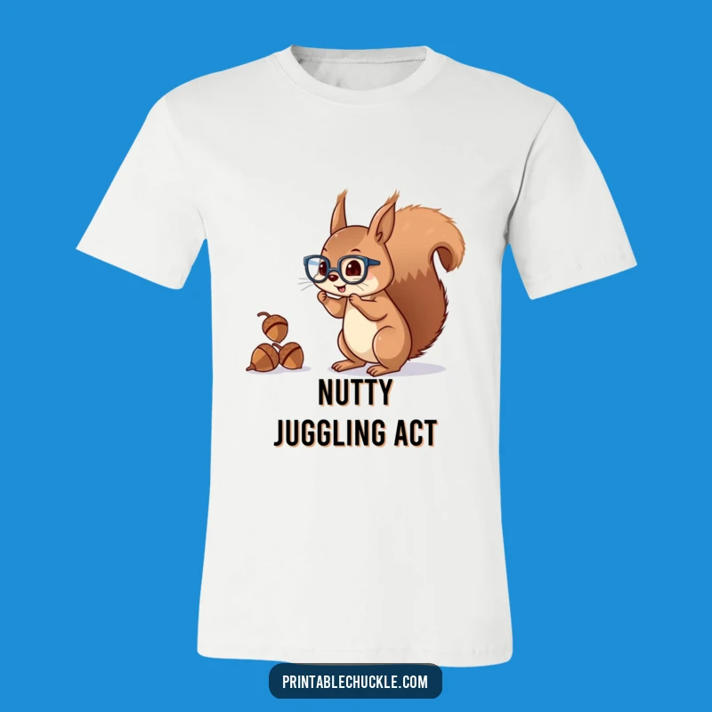 Funny Squirrel Juggler T-Shirt A Playful Woodland Creature Tee Gift