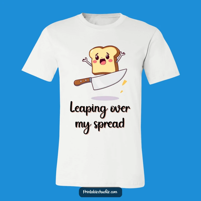 Funny Toast Jump T-Shirt: Bold Breakfast Hero Tee, Perfect Funny Gift for Food Lovers
