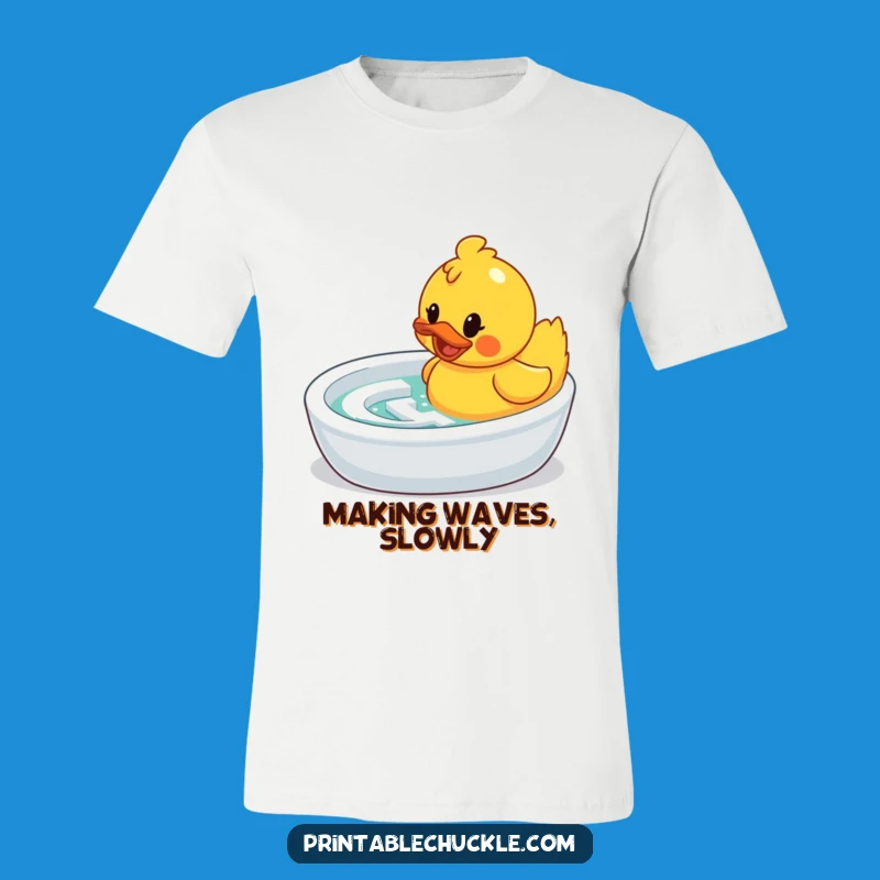 Funny Rubber Duck T-Shirt: Conquer Life's Bathtub Mazes with This Hilarious Tee