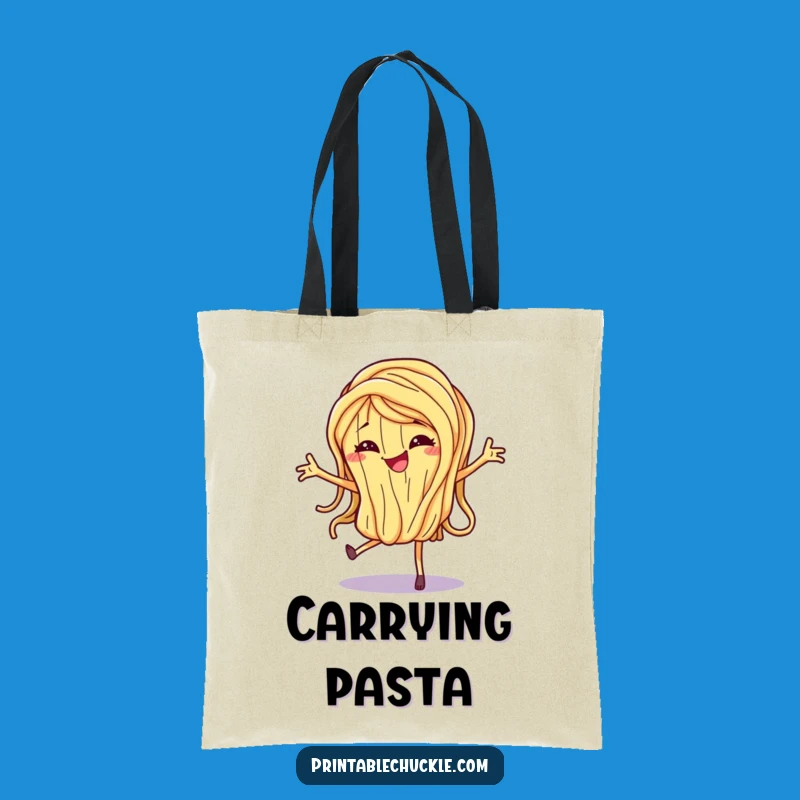 Funny Dancing Spaghetti Noodle Tote Bag - Carry Your Fun Everywhere