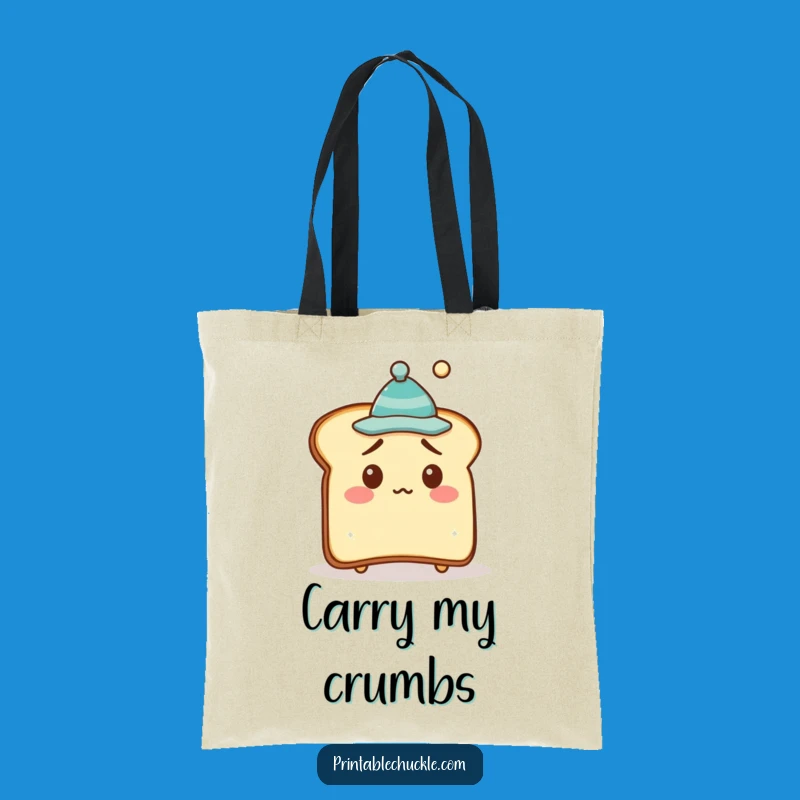 Funny Bewildered Toast Hat Tote Bag - Carry Your Laughs Everywhere