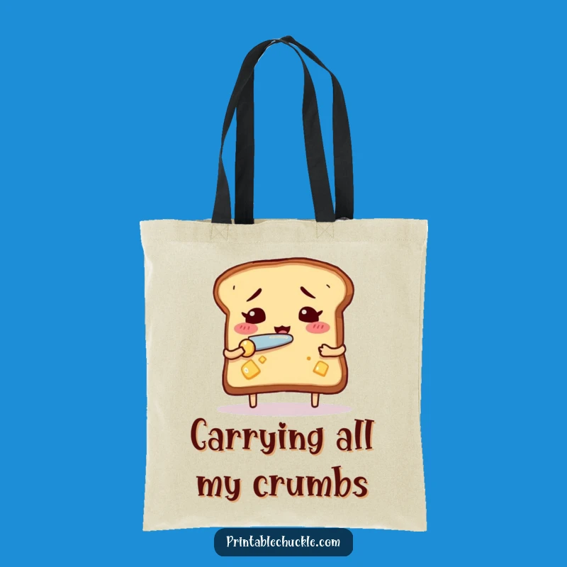 Funny Nervous Toast Tote Bag: Carry Your Essentials with Hilarious Sass