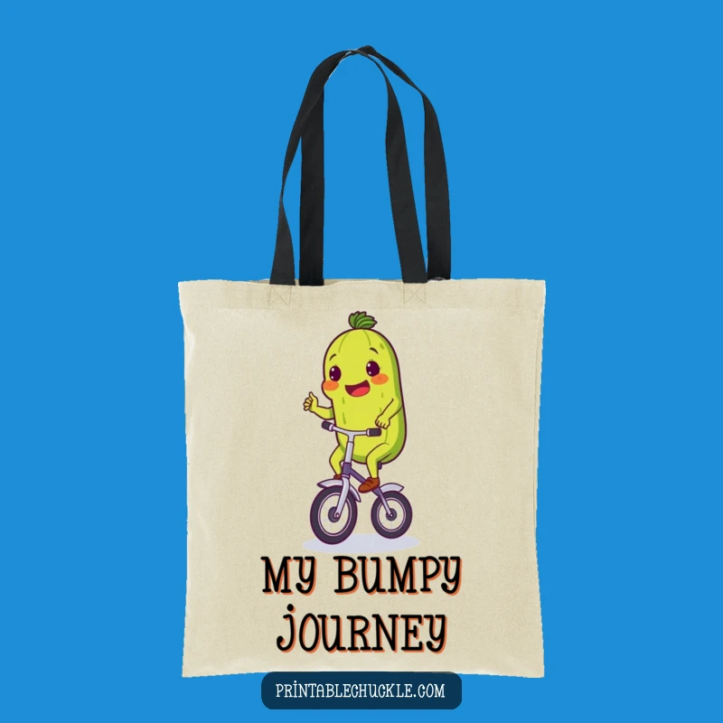 Funny Pickle Unicycle Tote Bag: Carry Your Efforts with Style!