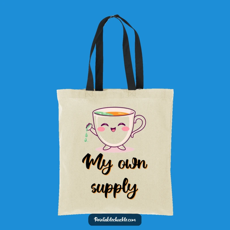 Chic Funny Teacup Tote Bag: Carry Your Essentials with a Dash of Humor